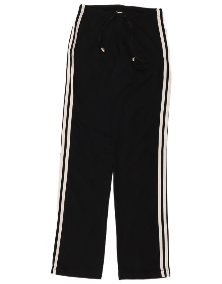 Adidas Womens Tracksuit Trousers UK 16 Large Black Cotton