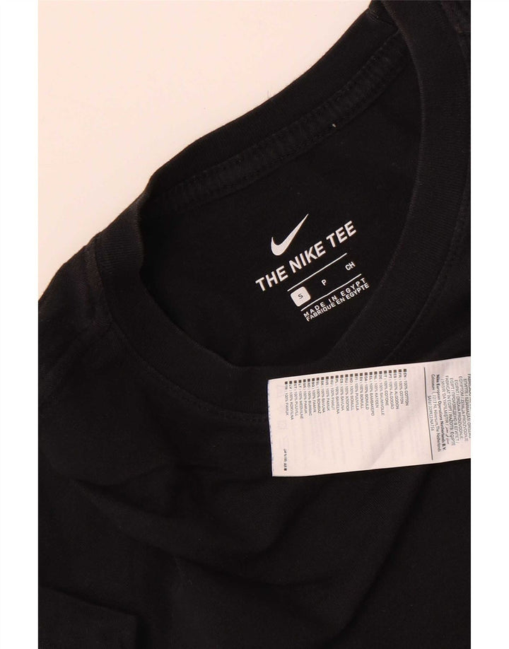 Nike Mens T-Shirt Top Small Black Cotton