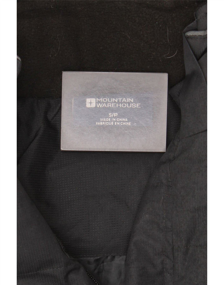 Mountain Warehouse Mens Hooded Padded Jacket UK 36 Small Black Polyester