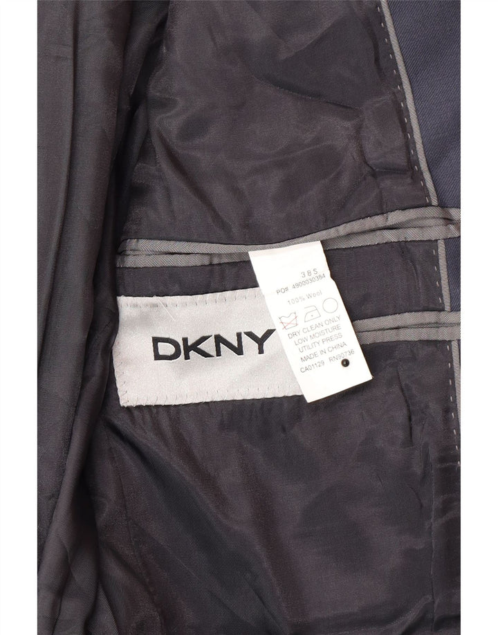 Dkny Mens 2 Button Blazer Jacket UK 38 Medium Navy Blue Wool