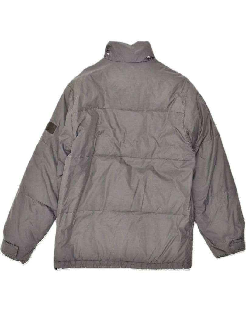 DIADORA Womens Padded Jacket UK 44 2XL Grey Polyester | Vintage Diadora | Thrift | Second-Hand Diadora | Used Clothing | Messina Hembry 