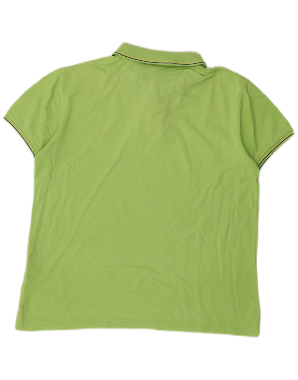 Harmont & Blaine Mens Narrow Fit Polo Shirt Large Green Cotton