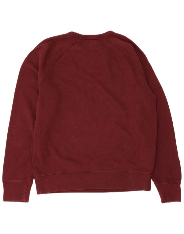 Gap Mens Sweatshirt Jumper Medium Burgundy Cotton