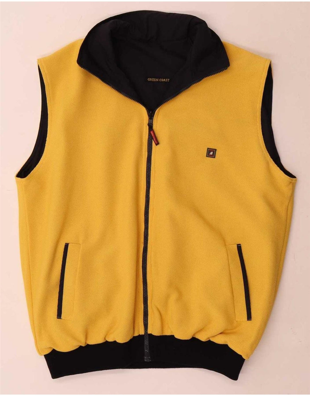 Green Coast Mens Reversible Gilet UK 44 2XL Navy Blue Polyurethane