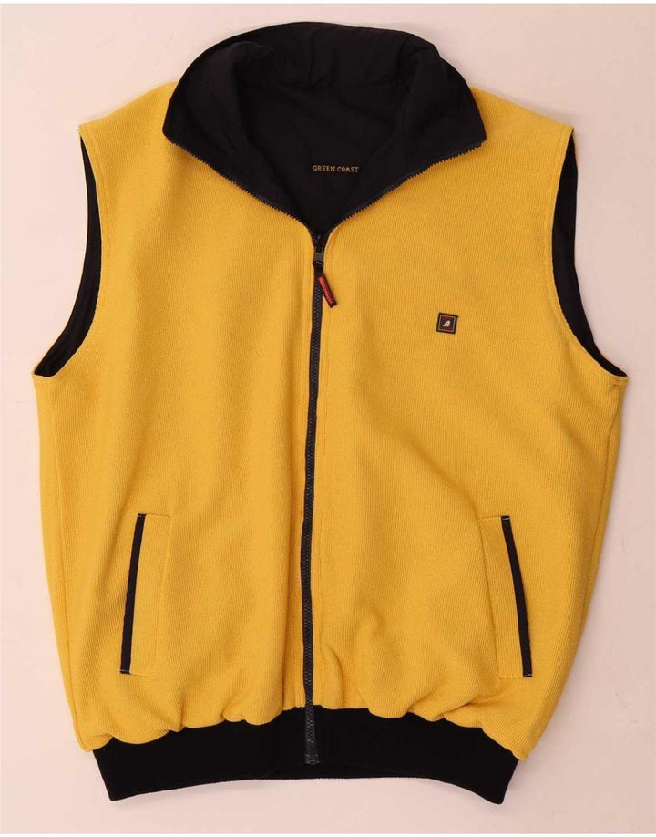 Green Coast Mens Reversible Gilet UK 44 2XL Navy Blue Polyurethane