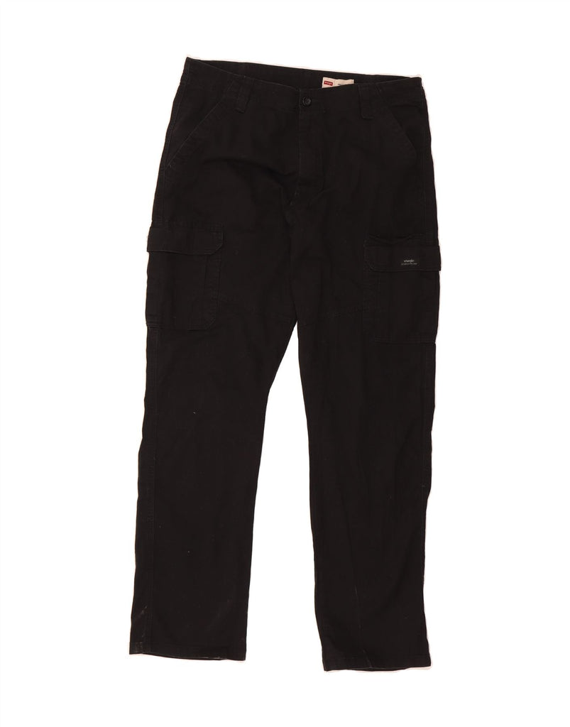 WRANGLER Mens Relaxed Fit Cargo Trousers W36 L34 Black Cotton Vintage Wrangler and Second-Hand Wrangler from Messina Hembry 