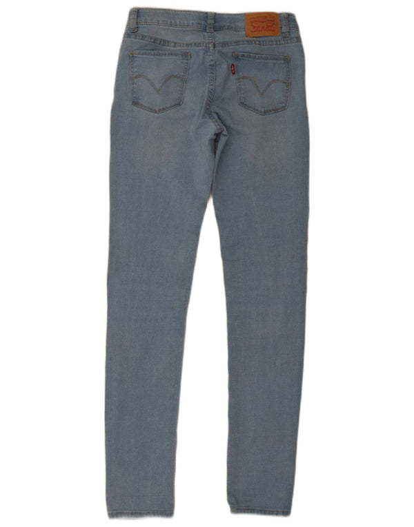 Levi's Girls 711 Skinny Jeans 13-14 Years W28 L29 Blue Cotton