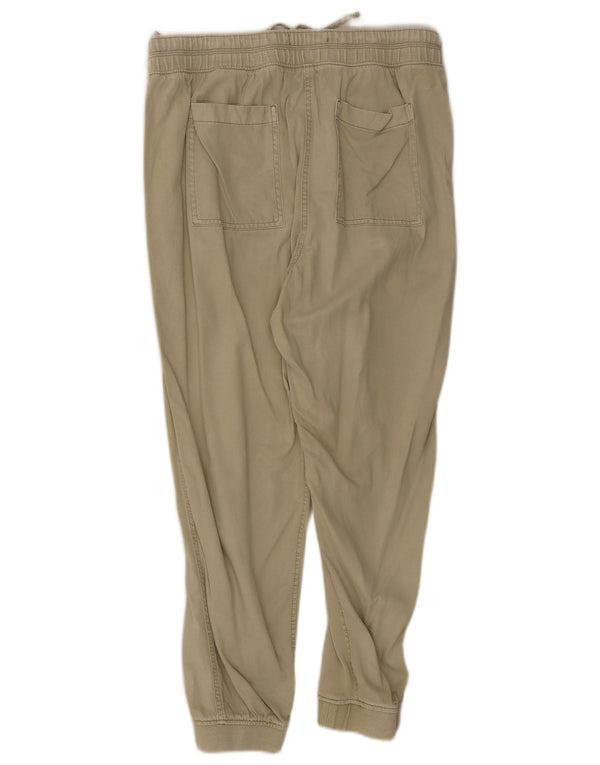 Marks & Spencer Womens Joggers Casual Trousers UK 16 Large W32 L26 Khaki