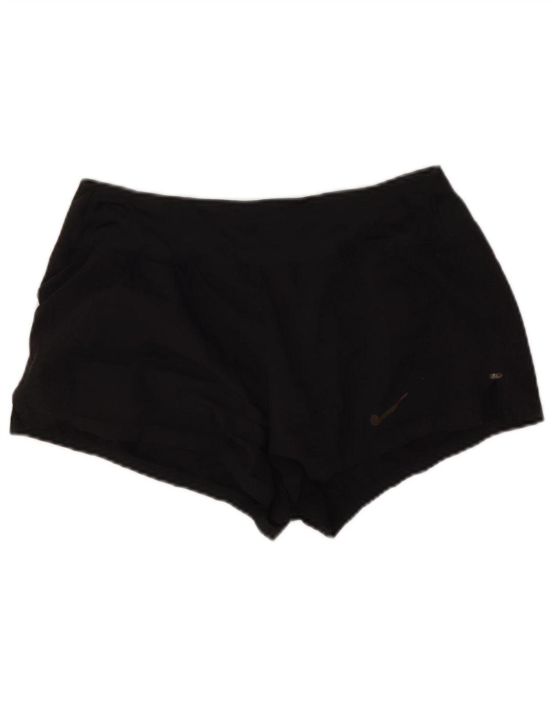 Nike Womens Running Sport Shorts UK 12 Medium Black Polyester