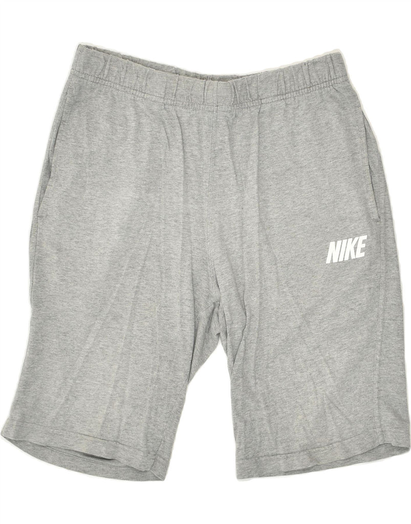 NIKE Mens Sport Shorts Medium Grey Cotton | Vintage Nike | Thrift | Second-Hand Nike | Used Clothing | Messina Hembry 