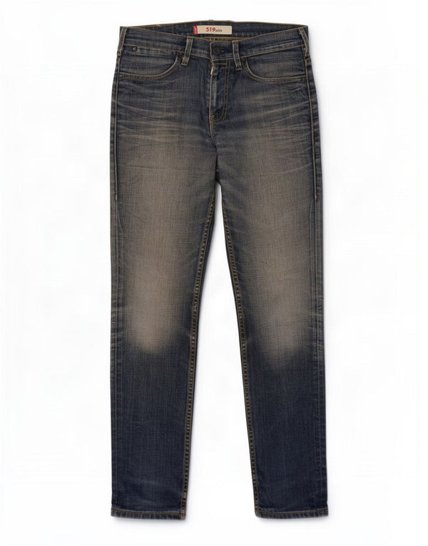 Levi's Mens 519 Slim Jeans W30 L32 Navy Blue Cotton