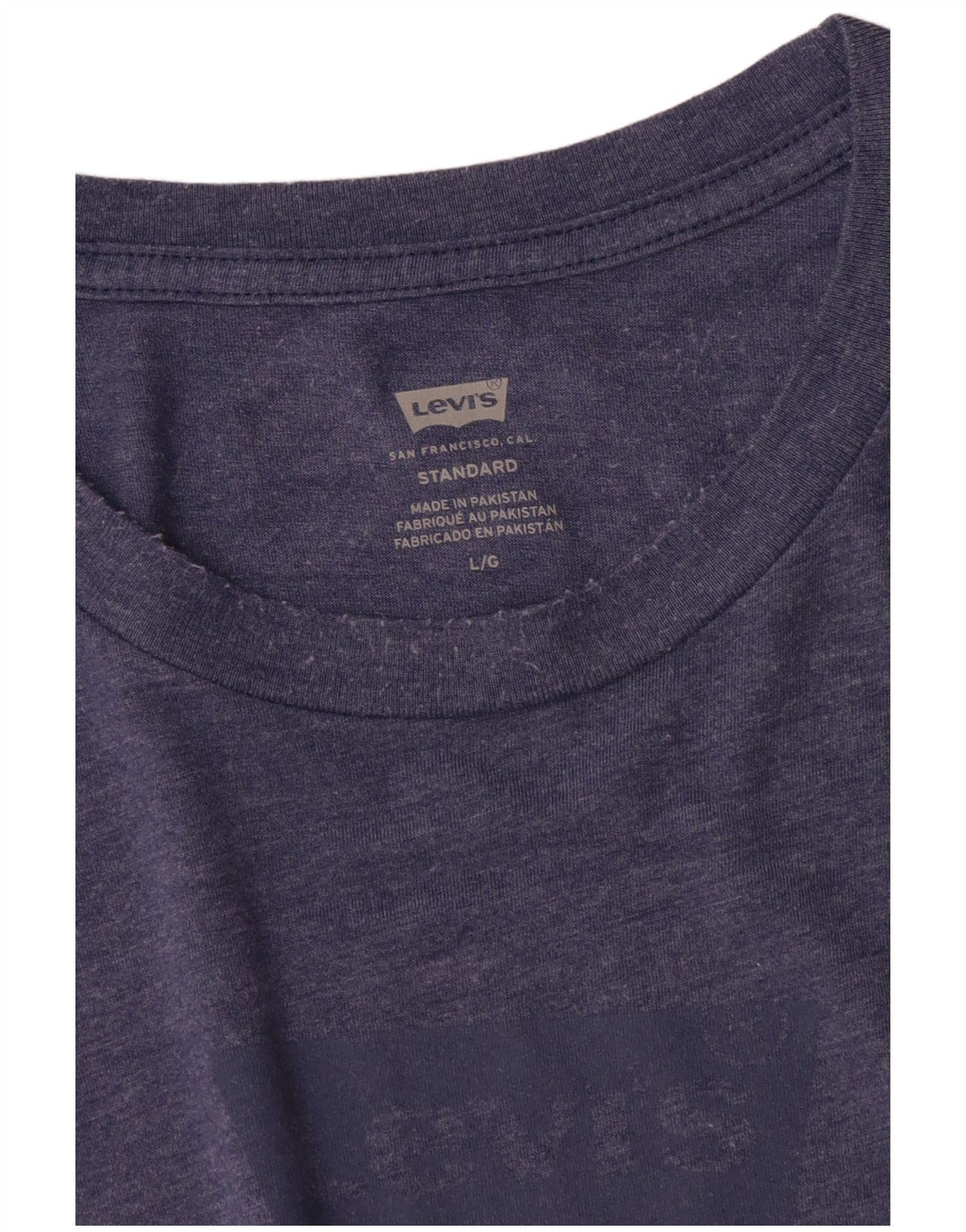 Levi's Mens Standard Graphic T-Shirt Top Large Blue