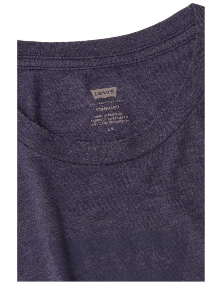 Levi's Mens Standard Graphic T-Shirt Top Large Blue
