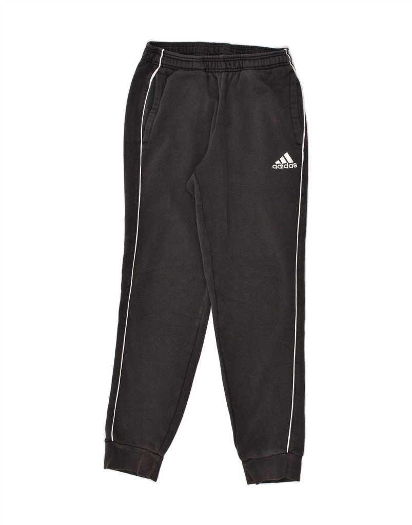 ADIDAS Mens Tracksuit Trousers Joggers Small Black Cotton | Vintage Adidas | Thrift | Second-Hand Adidas | Used Clothing | Messina Hembry 