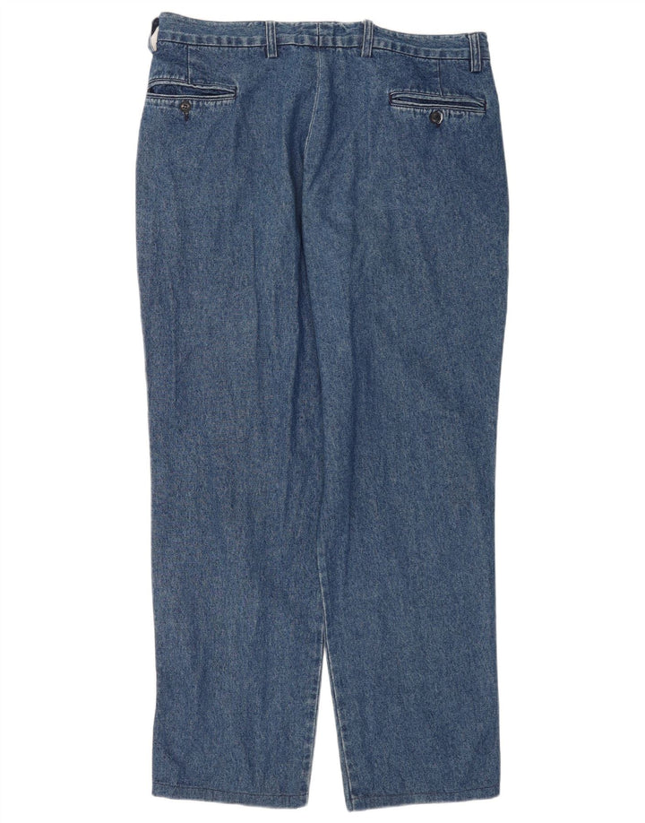 Valentino Womens Straight Jeans W36 L31 Blue Cotton