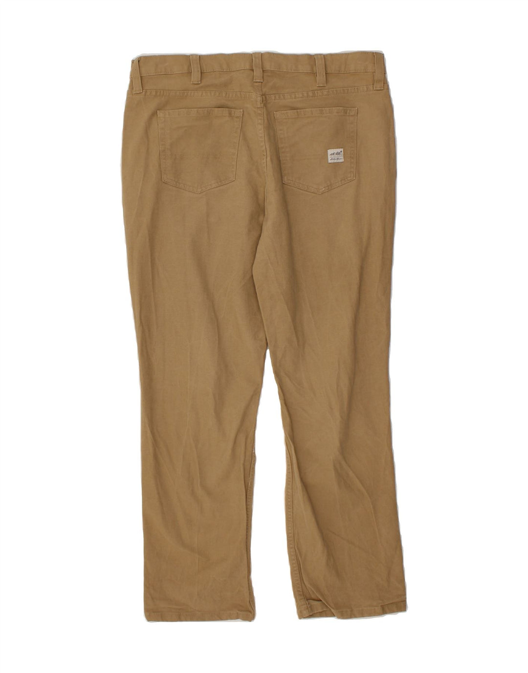 EDDIE BAUER Mens Slim Casual Trousers W36 L30  Brown Cotton Vintage Eddie Bauer and Second-Hand Eddie Bauer from Messina Hembry 