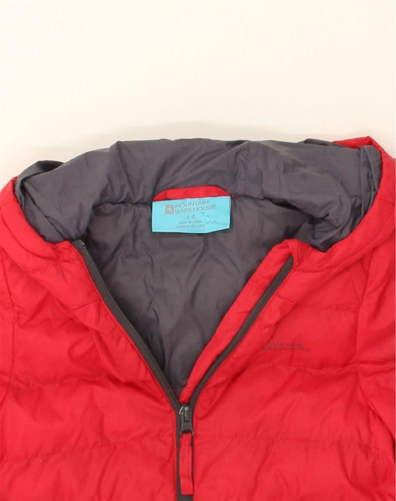 MOUNTAIN WAREHOUSE Boys Hooded Padded Jacket 7-8 Years Red Nylon | Vintage Mountain Warehouse | Thrift | Second-Hand Mountain Warehouse | Used Clothing | Messina Hembry 