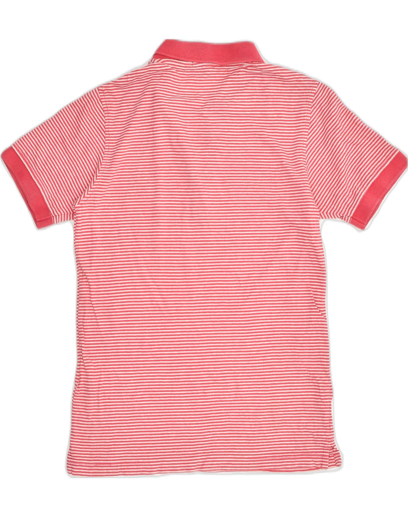 LYLE & SCOTT Mens Vintage Polo Shirt Small Red Striped Cotton | Vintage Lyle & Scott | Thrift | Second-Hand Lyle & Scott | Used Clothing | Messina Hembry 