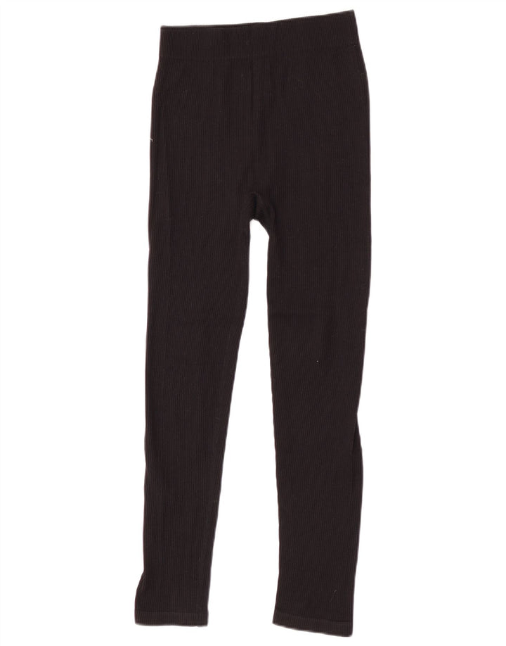 Zara Womens Leggings UK 14 Medium Black