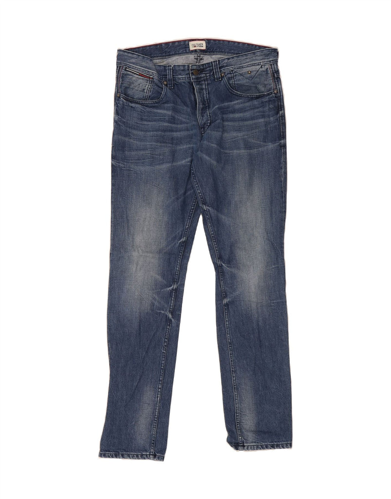 TOMMY HILFIGER Mens Slim Jeans W34 L34 Blue Cotton Vintage Tommy Hilfiger and Second-Hand Tommy Hilfiger from Messina Hembry 
