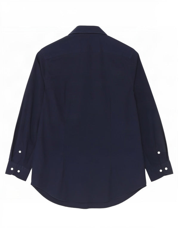 Ralph Lauren Womens Shirt UK 14 Medium Navy Blue Cotton