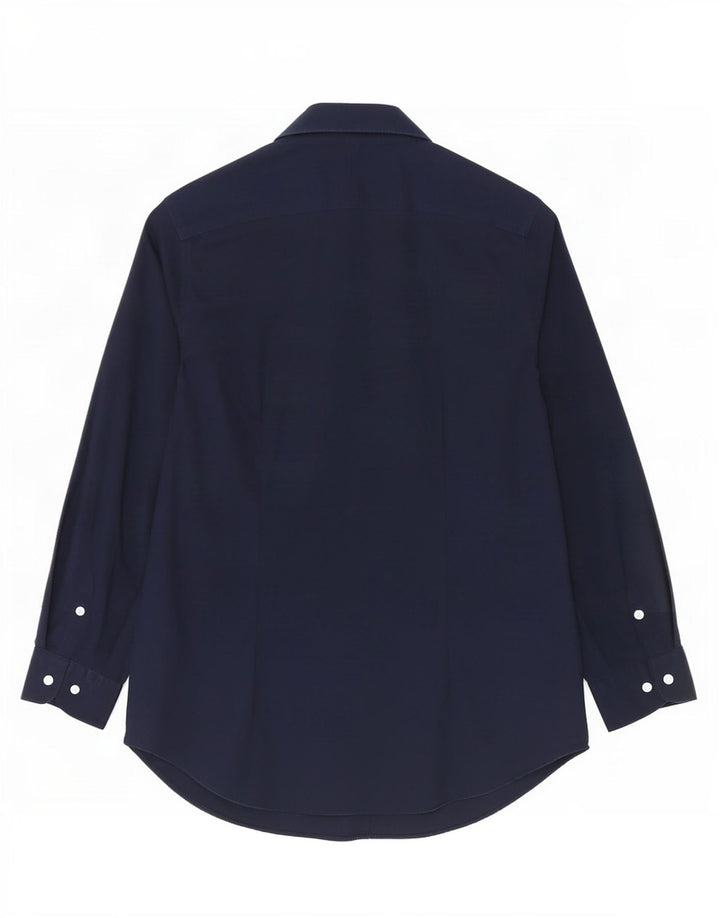Ralph Lauren Womens Shirt UK 14 Medium Navy Blue Cotton