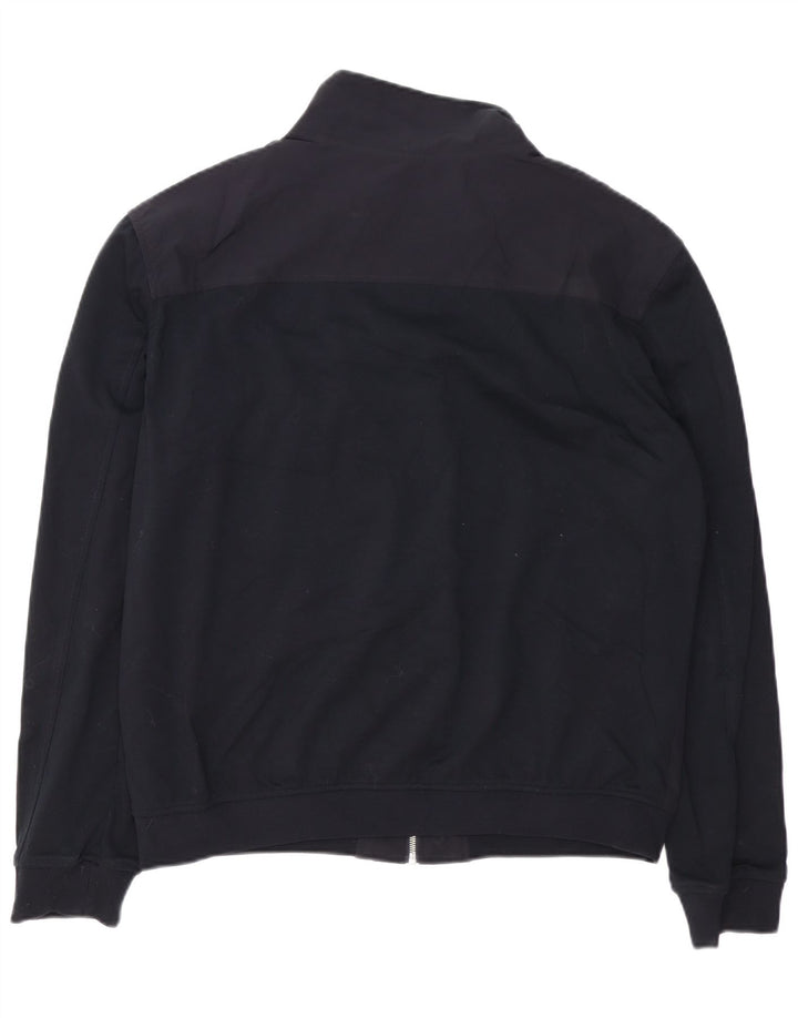 Zara Mens Bomber Jacket UK 42 XL Black Polyester