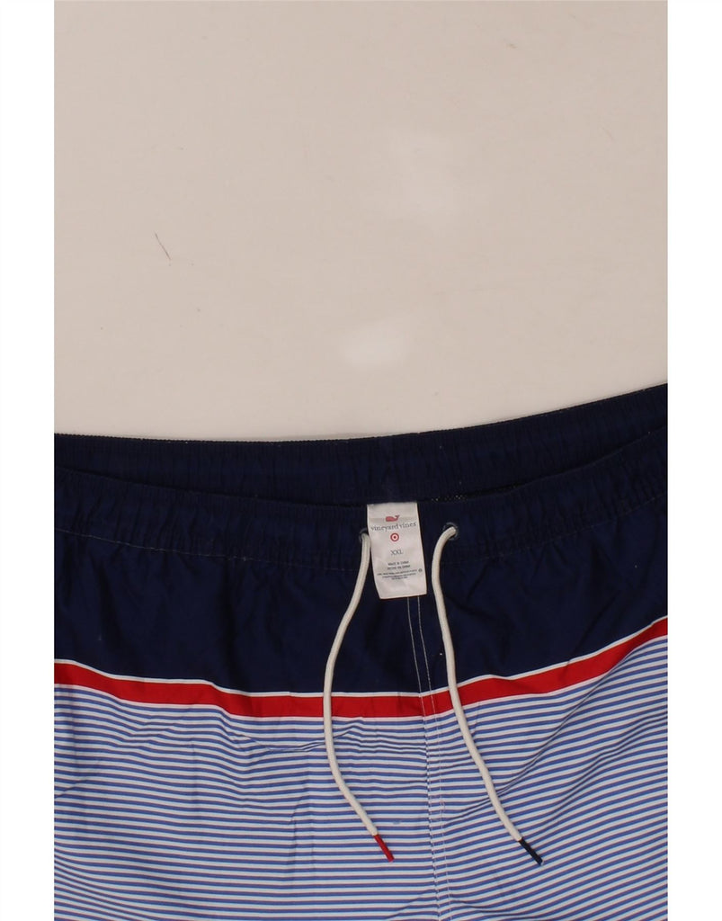 VINEYARD VINES Mens Sport Shorts 2XL Blue Colourblock Polyester Vintage Vineyard Vines and Second-Hand Vineyard Vines from Messina Hembry 
