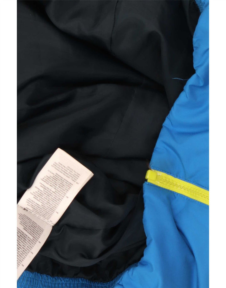Adidas Mens Padded Jacket UK 42 XL Blue Colourblock Polyester