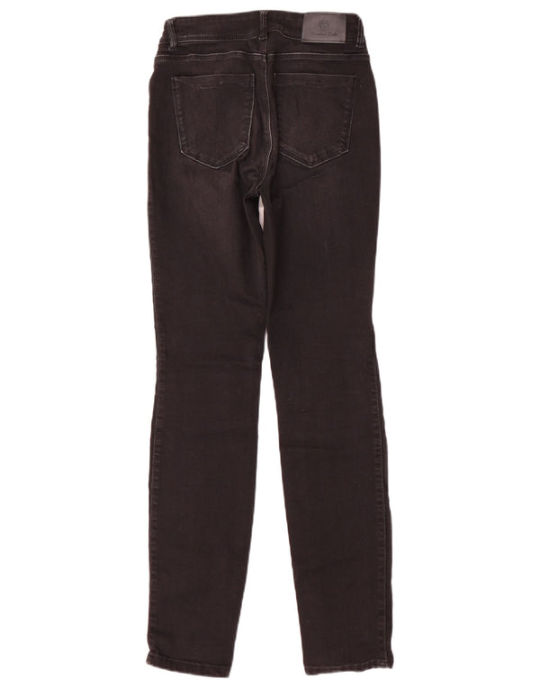 Massimo Dutti Womens Mid Rise Skinny Jeans EU 34 2XS W24 L29 Black Cotton