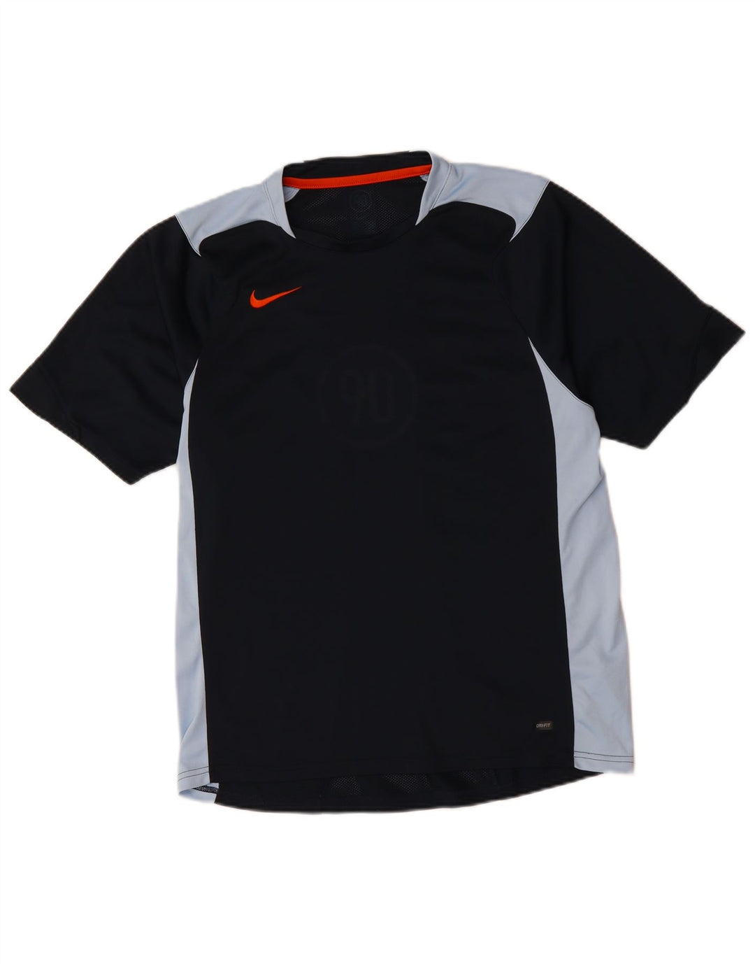 NIKE Mens Graphic T-Shirt Top Medium Black Colourblock
