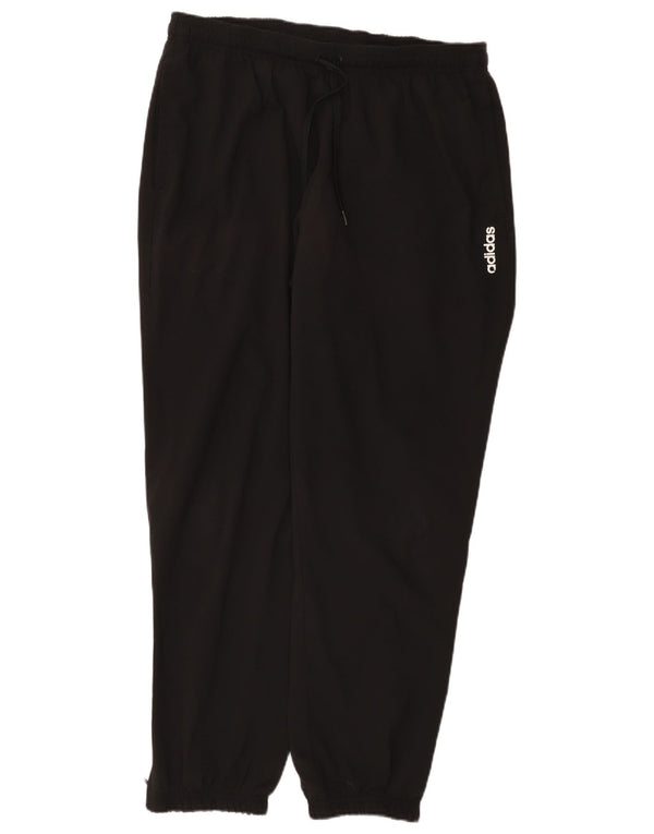 Adidas Mens Tracksuit Trousers Joggers XL Black Polyester