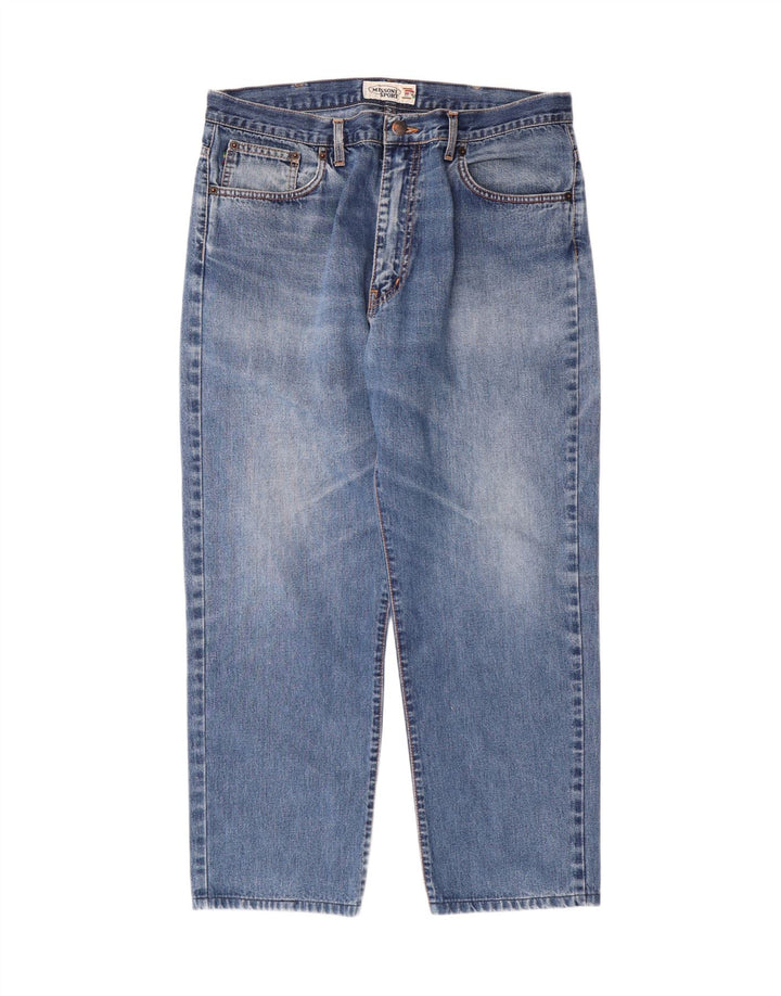 MISSONI SPORT Mens Tapered Cropped Jeans IT 52 XL W36 L26 Blue Cotton
