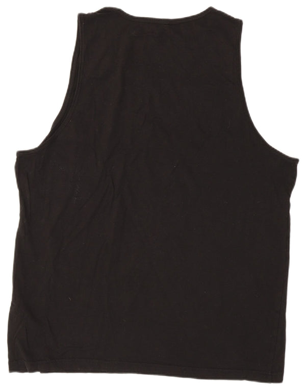Puma Mens Graphic Vest Top 2XL Black Cotton