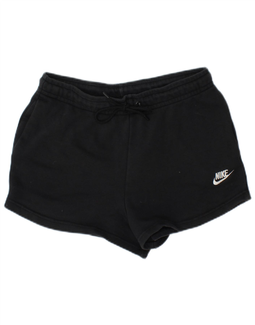 NIKE Womens Sport Shorts UK 10 Small  Black Cotton