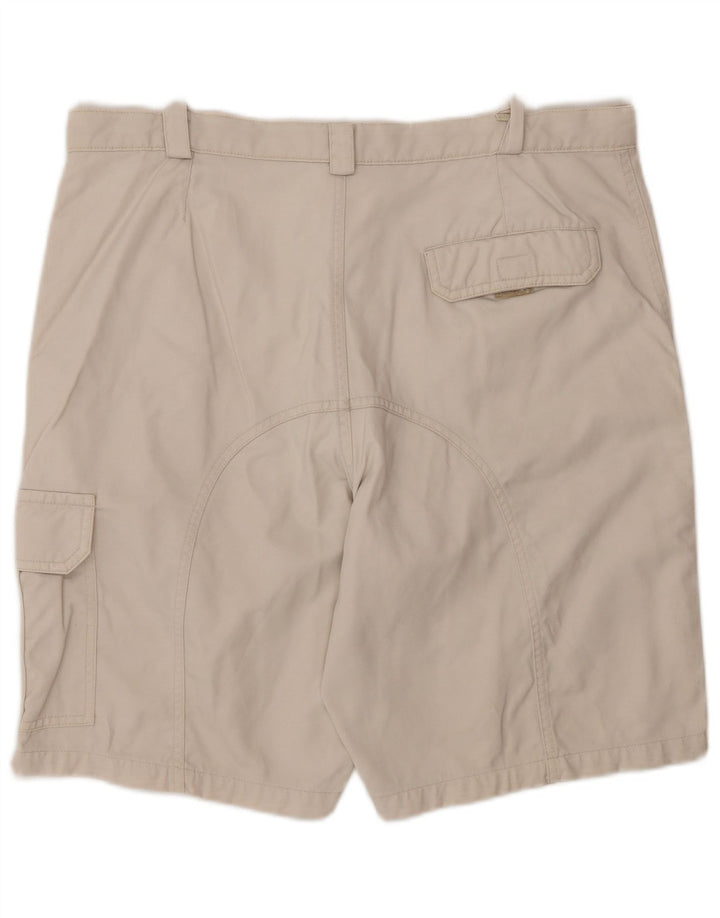 Adidas Mens Cargo Shorts Medium W32  Beige Cotton