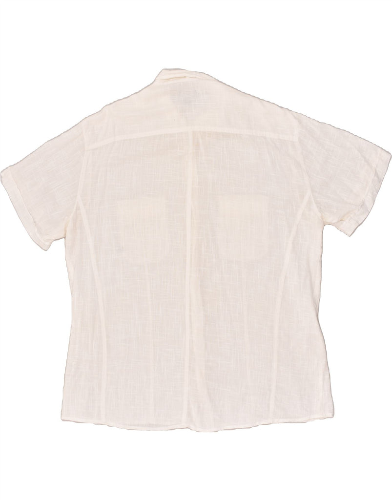 MARLBORO CLASSICS Mens Short Sleeve Shirt 3XL Off White Cotton | Vintage Marlboro Classics | Thrift | Second-Hand Marlboro Classics | Used Clothing | Messina Hembry 