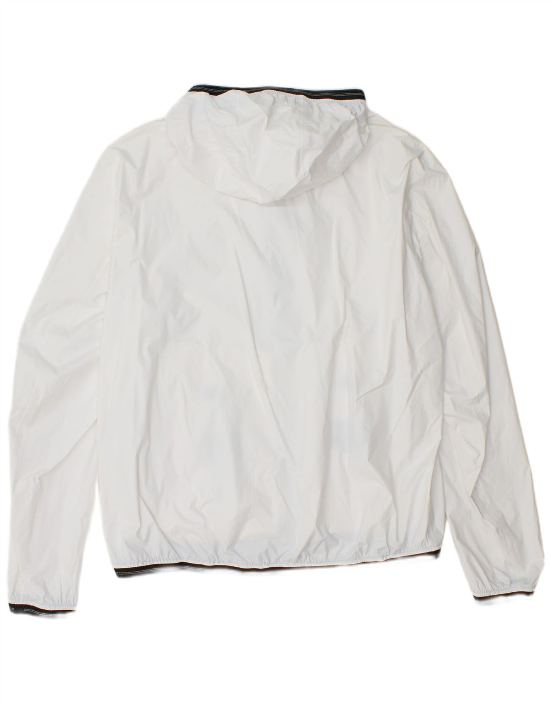 BLAUER Womens Hooded Rain Jacket UK 20 2XL White Polyamide