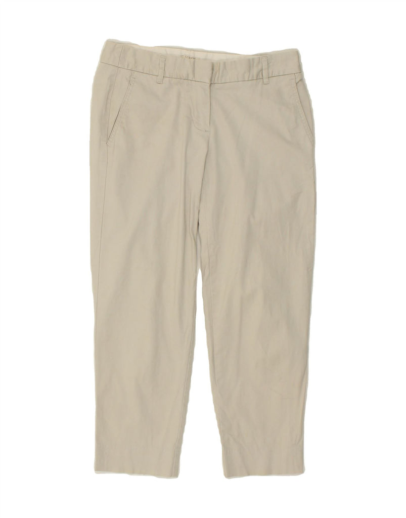 J. CREW Womens Stretch Slim Chino Trousers US 2 XS W25 L23 Beige Cotton | Vintage J. Crew | Thrift | Second-Hand J. Crew | Used Clothing | Messina Hembry 