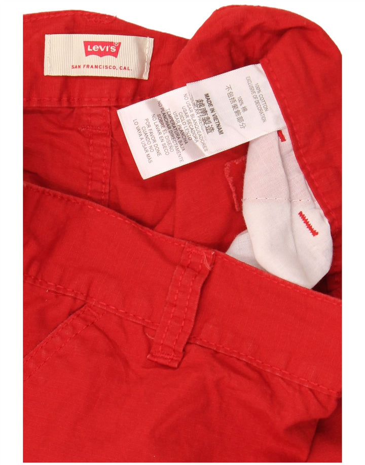 Levi's Mens Cargo Shorts W30 Medium Red Cotton