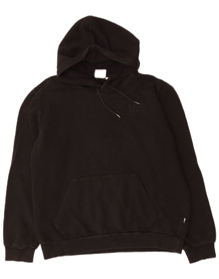 Puma Mens Hoodie Jumper Medium Black Cotton