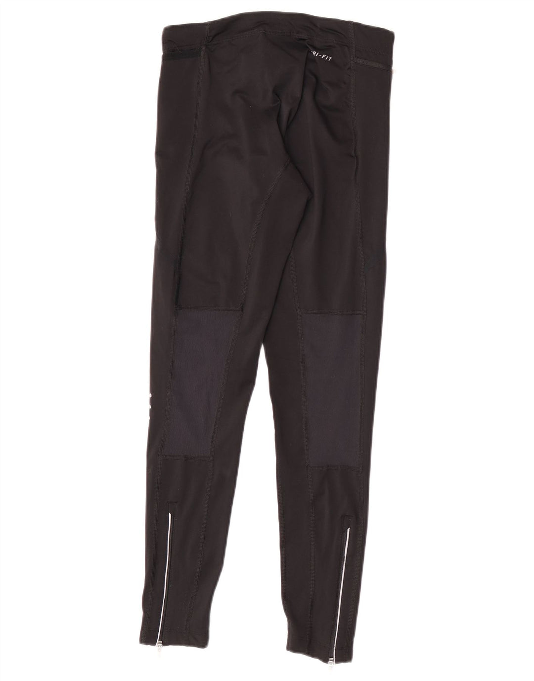 Nike Womens Dri Fit Leggings UK 6 XS  Black Colourblock Polyester