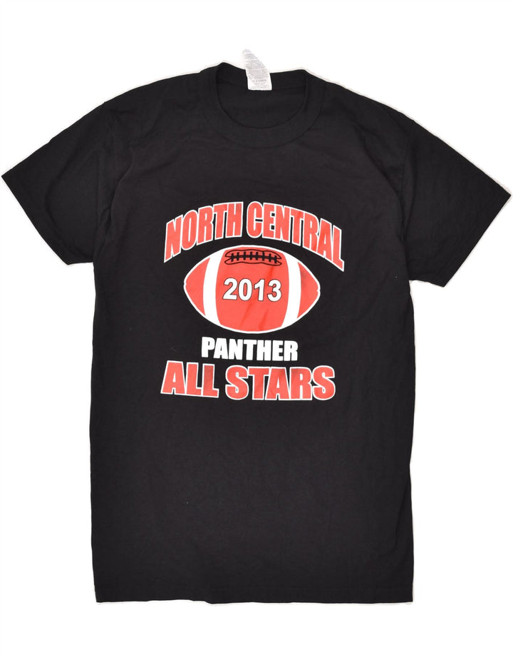 RUSSELL ATHLETIC Mens Graphic T-Shirt Top Small Black Cotton Vintage Russell Athletic and Second-Hand Russell Athletic from Messina Hembry 
