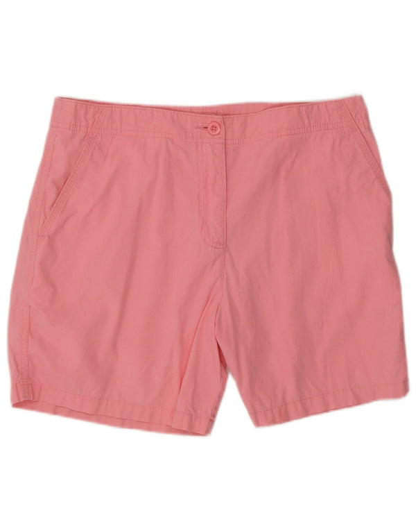 Marks & Spencer Womens Casual Shorts UK 12 Medium W32  Pink Cotton