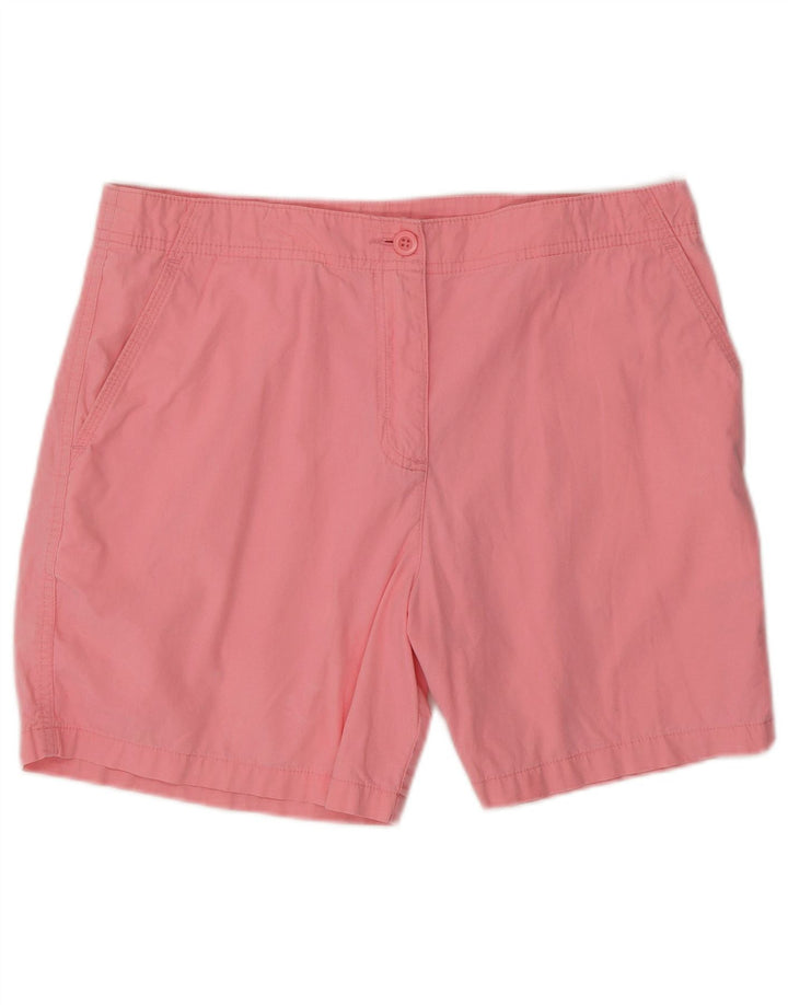 Marks & Spencer Womens Casual Shorts UK 12 Medium W32  Pink Cotton