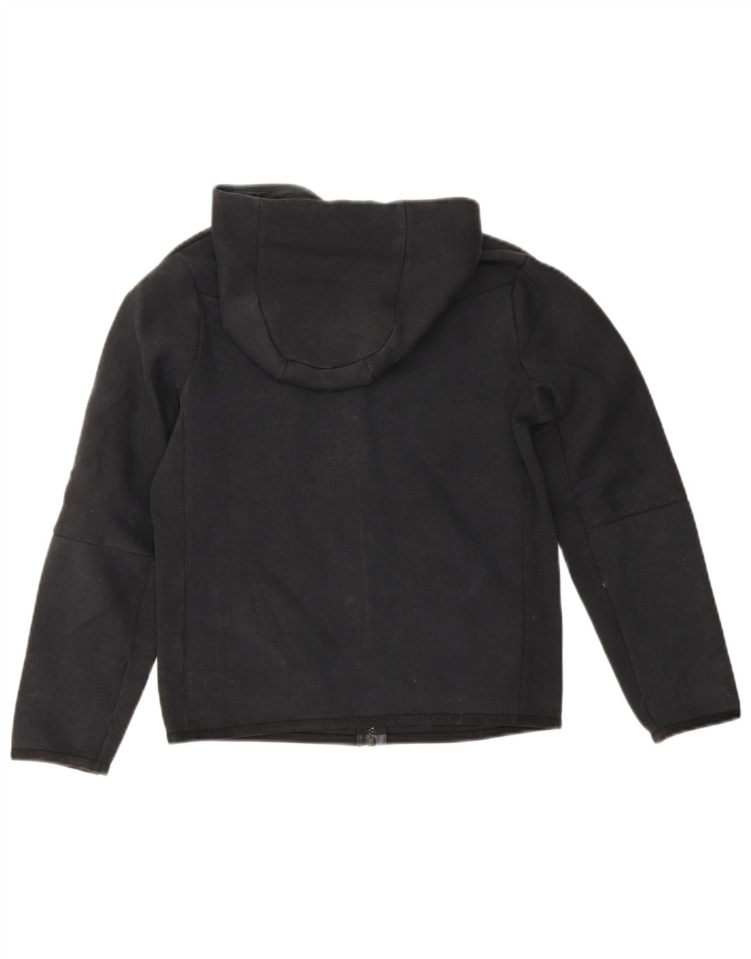 Nike Boys Zip Hoodie Sweater 10-11 Years Medium Black Cotton
