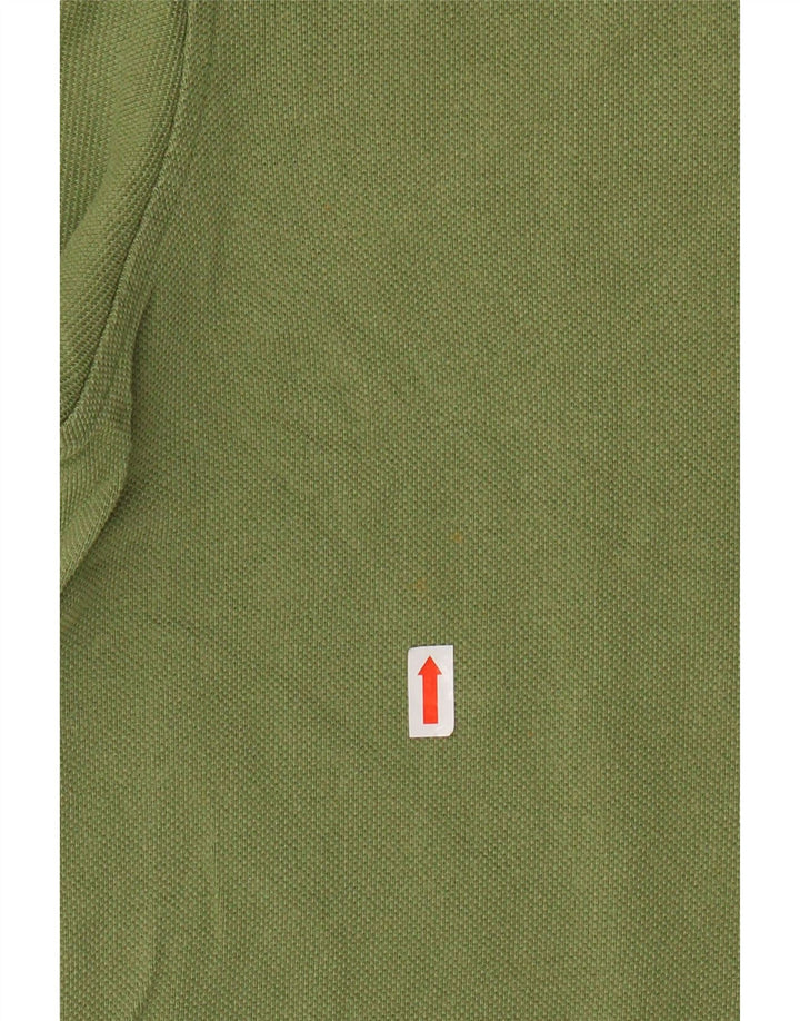 TOMMY HILFIGER Mens Polo Shirt Large Green Cotton