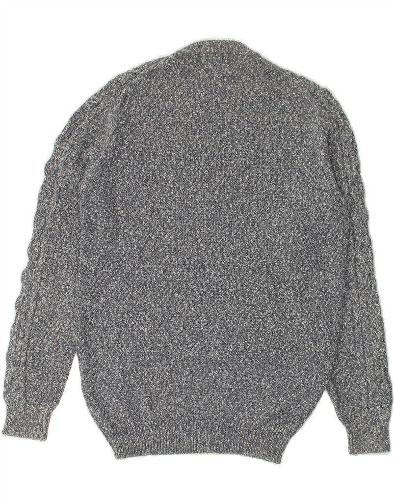 MASSIMO DUTTI Mens Crew Neck Jumper Sweater Medium Grey Flecked Cotton | Vintage Massimo Dutti | Thrift | Second-Hand Massimo Dutti | Used Clothing | Messina Hembry 