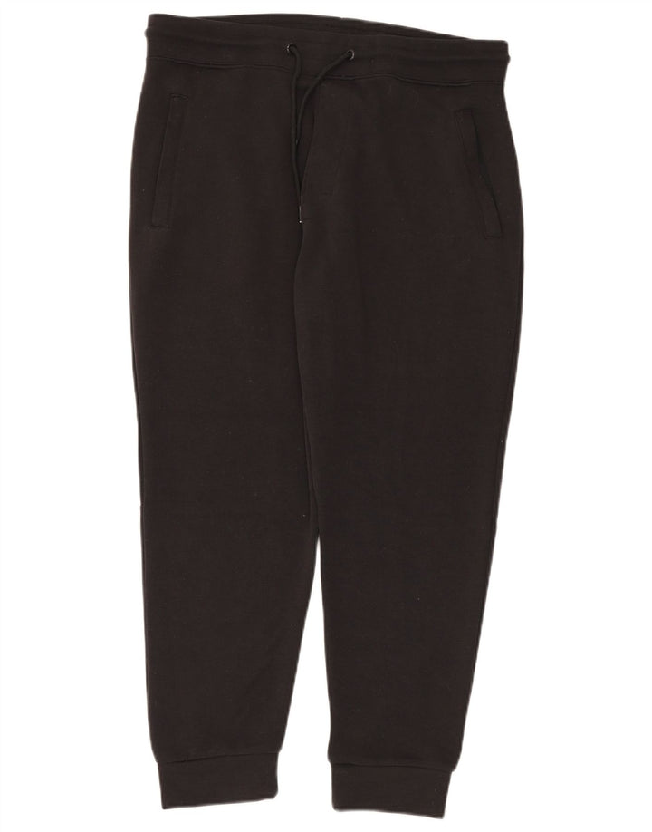 ZARA Womens Tracksuit Trousers Joggers UK 14 Large  Black Polyester