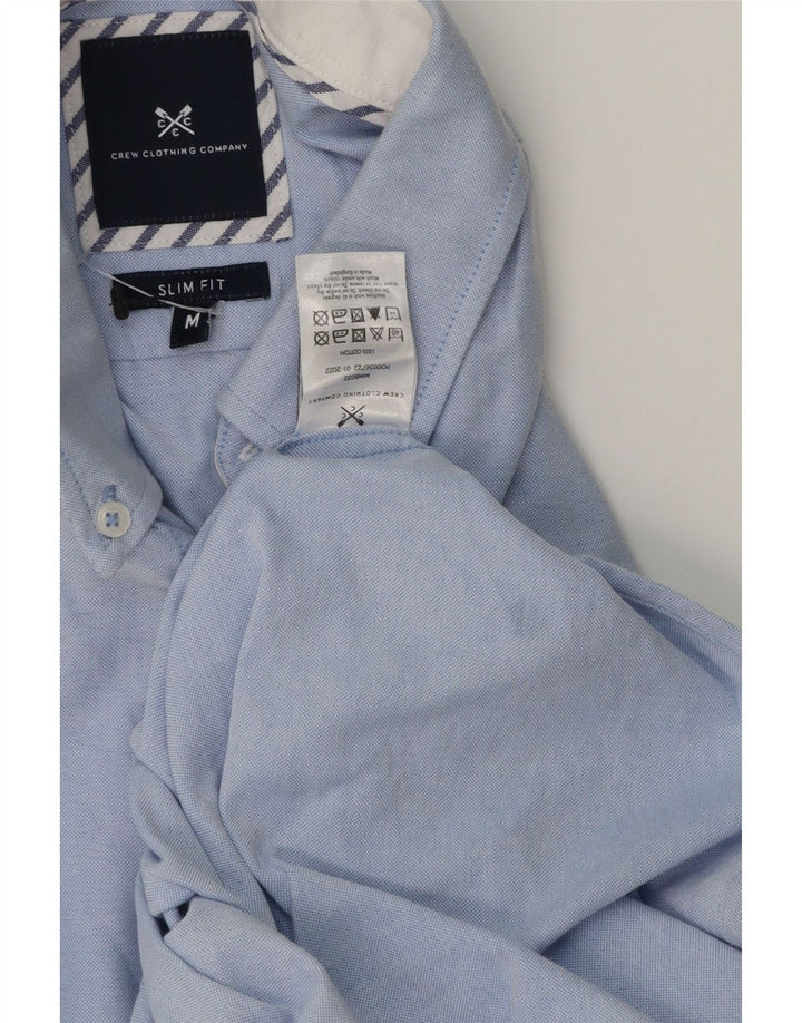 CREW CLOTHING Mens Slim Fit Shirt Medium Blue Cotton